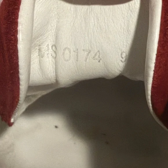 Louis Vuitton Red Suede Sneakers - Picture 6 of 9